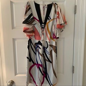 Missoni multicolor v neck dress